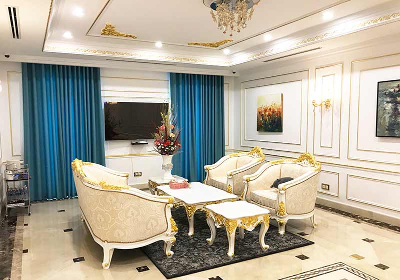 Rèm cửa phòng khách Hàn Quốc